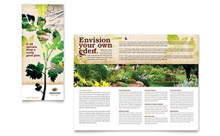 Landscape Design Tri Fold Brochure Template