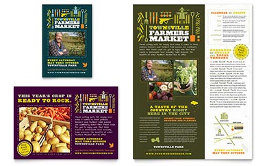 Farmers Market Advertisement Design Example