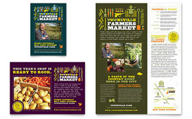 Farmers Market Flyer & Ad Template Design