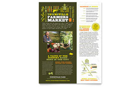 Farmers Market Flyer Template Design