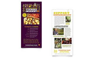 Farmers Market Rack Card Template