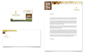 Farming & Agriculture Business Card & Letterhead Template Design