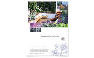 Urban Landscaping Flyer Template