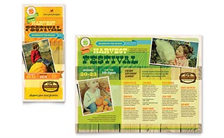 Harvest Festival Brochure Template