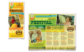 Harvest Festival Brochure Template Design