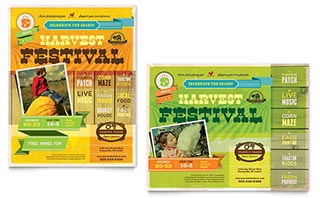 Harvest Festival Poster Template