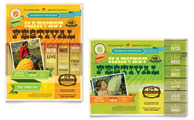 Harvest Festival Poster Template Design