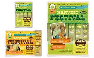 Harvest Festival Flyer & Ad Template