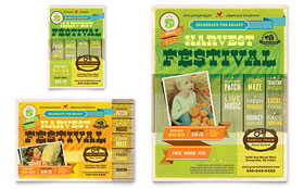 Harvest Festival Flyer & Ad Template Design