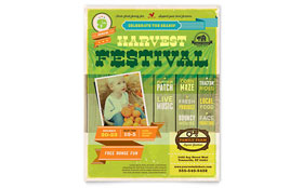 Harvest Festival Flyer Template Design