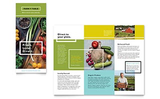 Organic Food Brochure Template