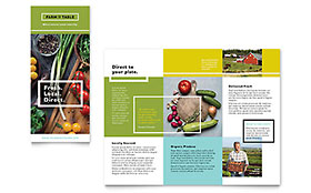 Organic Food Brochure Template Design