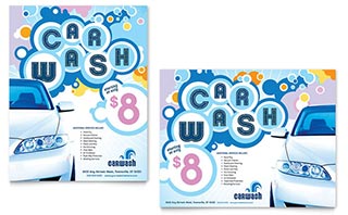 Car Wash Poster Template