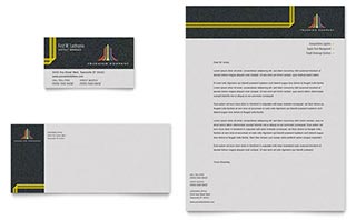 Trucking & Transport Business Card & Letterhead Template