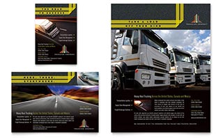 Trucking & Transport Flyer & Ad Template