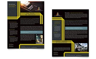 Trucking & Transport Datasheet Template