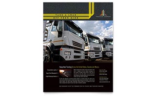 Trucking & Transport Flyer Template