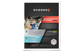 Auto Mechanic Flyer Template Design