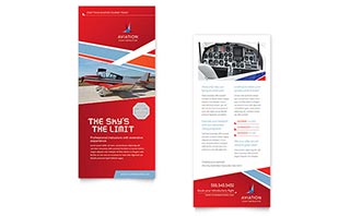 Aviation Flight Instructor Rack Card Template