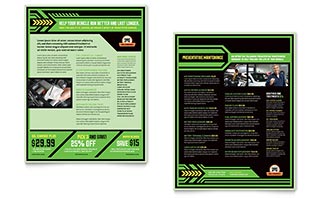 Oil Change Datasheet Template