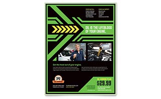 Oil Change Flyer Template