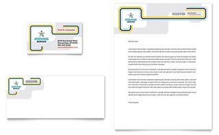 Moving Service Business Card & Letterhead Template