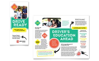 Driving School Brochure Template