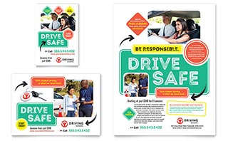 Driving School Flyer & Ad Template