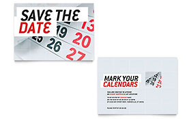 Save The Date Announcement Design Template