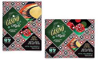 Casino Night Poster Template