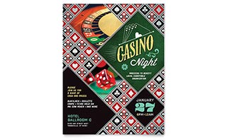 Casino Night Flyer Template