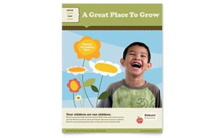 Child Development School Flyer Template