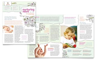 Babysitting & Daycare Newsletter Template