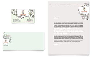 Babysitting & Daycare Business Card & Letterhead Template