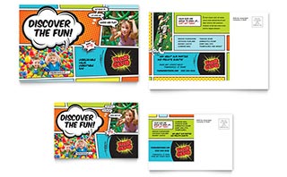 Kids Club Postcard Template