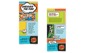 Kids Club Rack Card Template Design