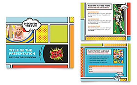 Kids Club PowerPoint Presentation Template Design