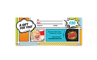 Kids Club Gift Certificate Template