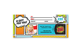 Kids Club Gift Certificate Template Design