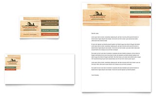 Home Builders & Construction Business Card & Letterhead Template