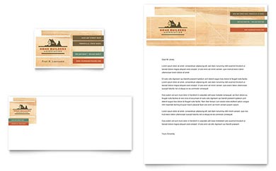 Construction Company Letterhead Design Example