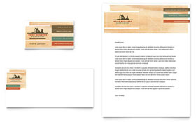 Home Builders & Construction Business Card & Letterhead Template Design