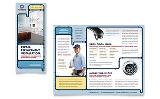 Plumbing Services Brochure Template