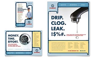 Plumbing Services Flyer & Ad Template