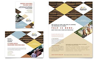 Roofing Contractor Flyer & Ad Template