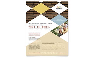 Roofing Contractor Flyer Template