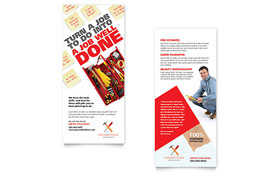 Handyman Services Rack Card Template Design