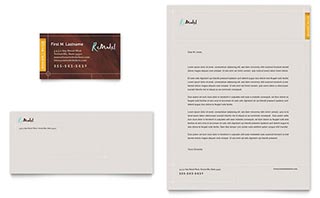 Home Remodeling Business Card & Letterhead Template