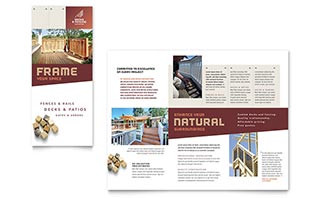 Decks & Fencing Brochure Template