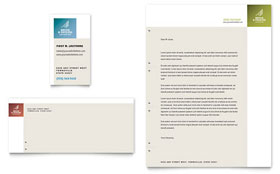 Decks & Fencing Business Card & Letterhead Template Design